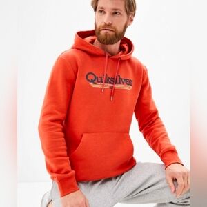 QUICKSILVER ORANGE HOODIE SIZE LARGE